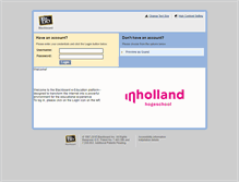 Tablet Screenshot of blackboard.inholland.nl